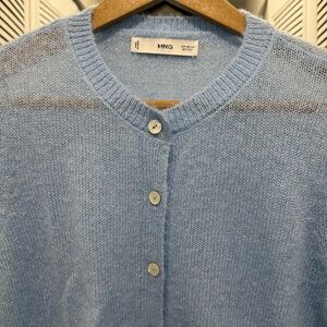 Mango Women's Blue Sweater